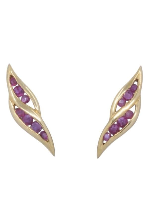 BOUCLES D'OREILLES RUBIS — vue 1