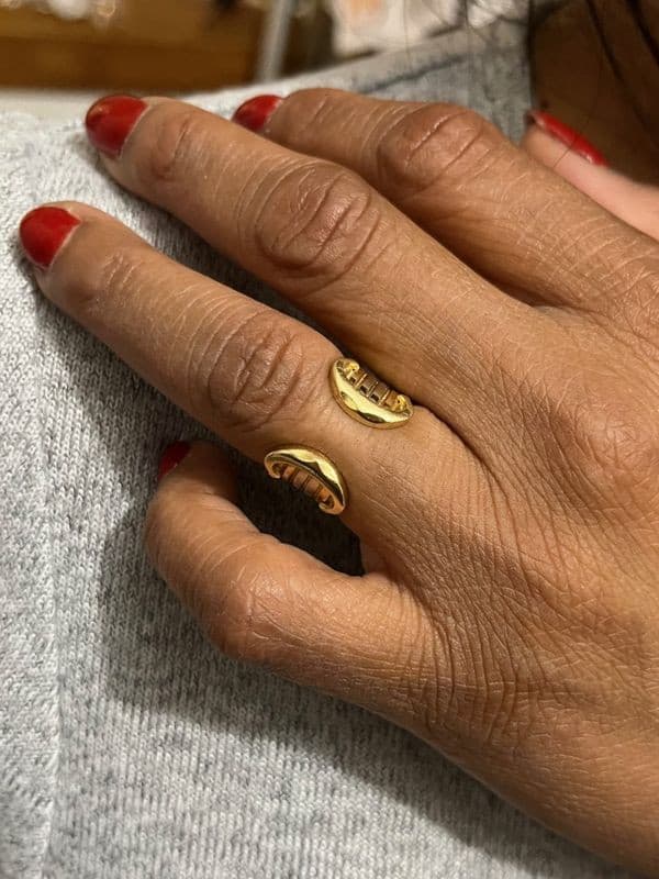 BAGUE CARTIER DOUBLE C — vue 2