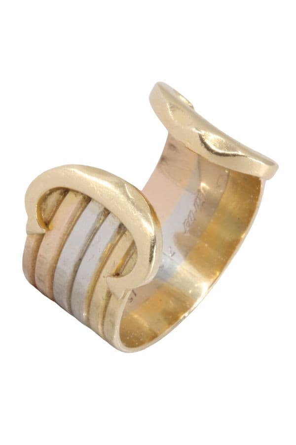 BAGUE CARTIER DOUBLE C — vue 3