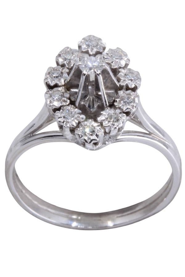MARQUISE DIAMANTS ANNÉES 50' — vue 1