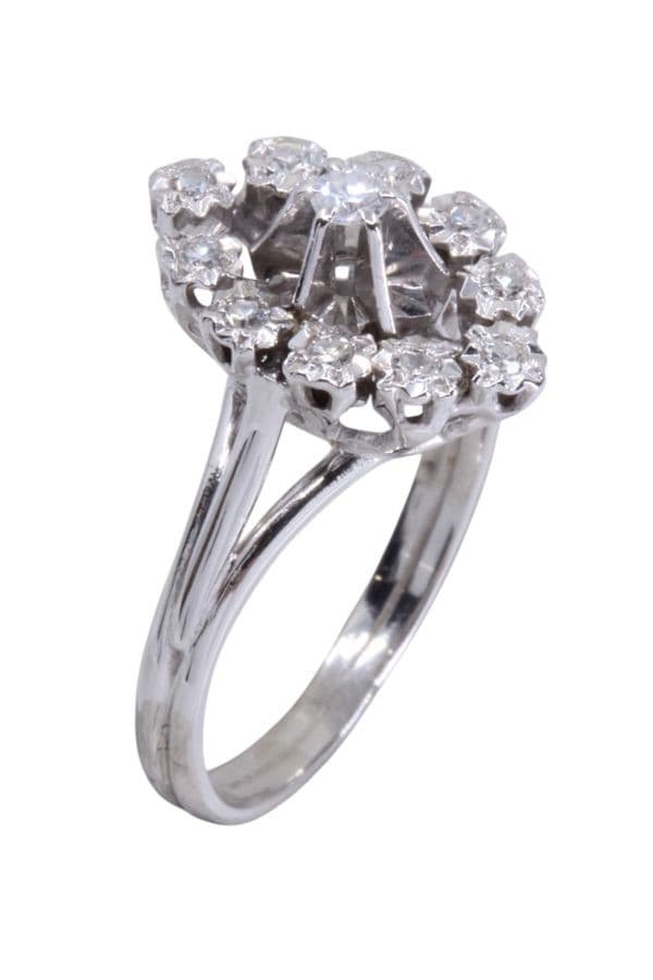 MARQUISE DIAMANTS ANNÉES 50' — vue 3