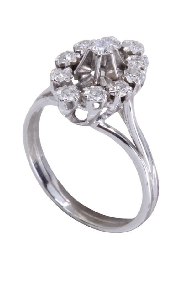 MARQUISE DIAMANTS ANNÉES 50' — vue 4