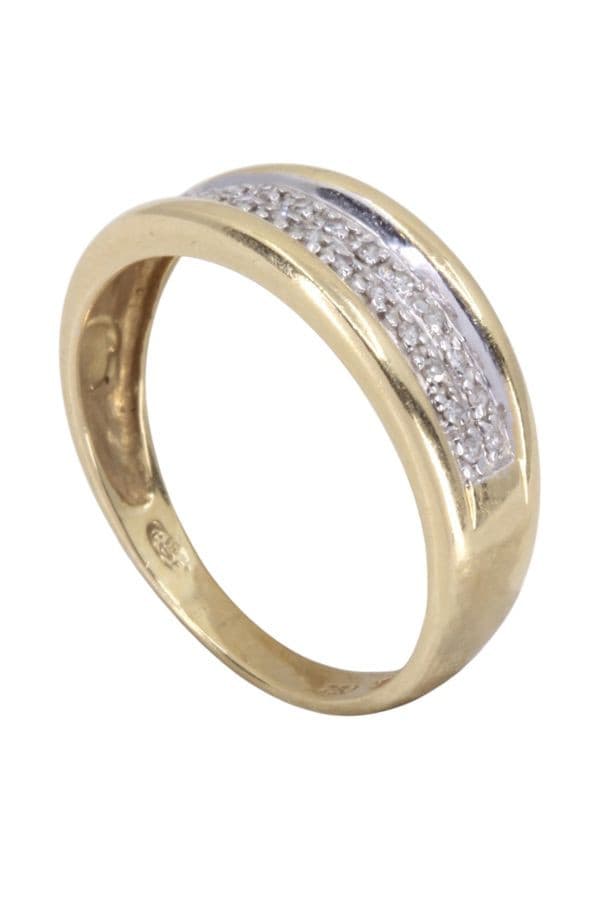 BAGUE MODERNE DIAMANTS — vue 4