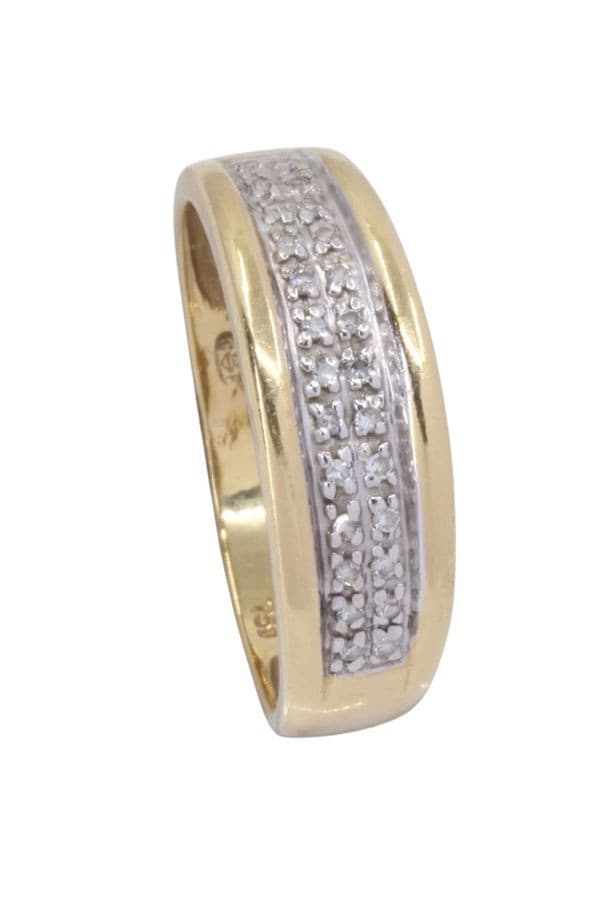 BAGUE MODERNE DIAMANTS — vue 5