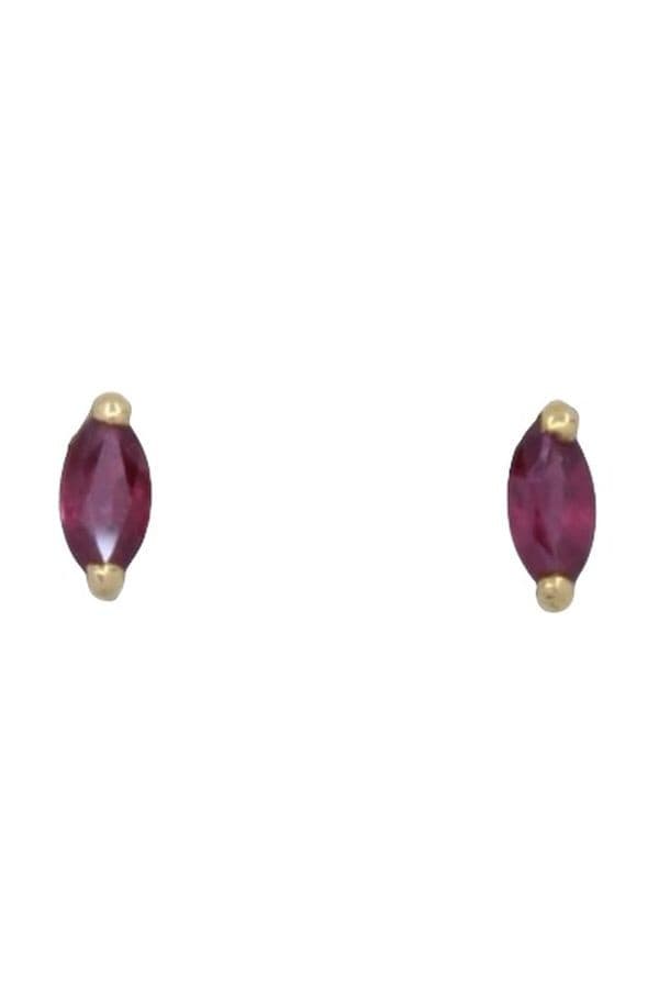 CLOUS RUBIS NAVETTES — vue 1