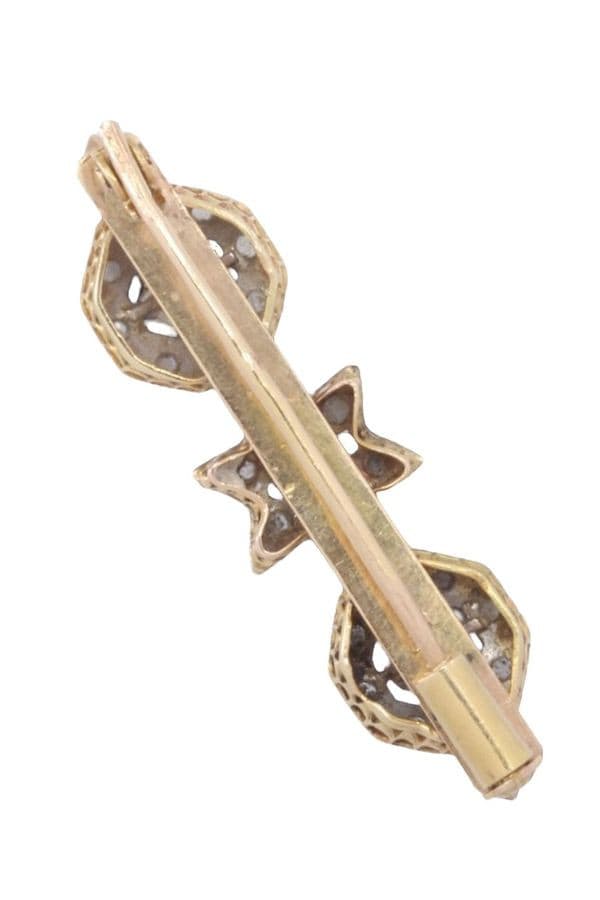 BROCHE DIAMANTS ART-NOUVEAU — vue 3