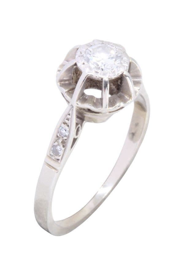 SOLITAIRE ANCIEN DIAMANT — vue 3
