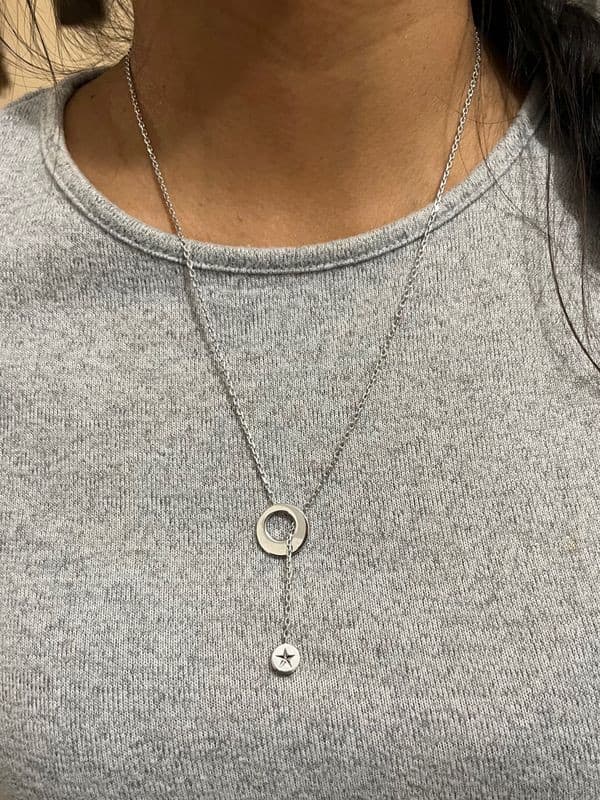 COLLIER DIAMANT SIGNÉ TABBAH — vue 2