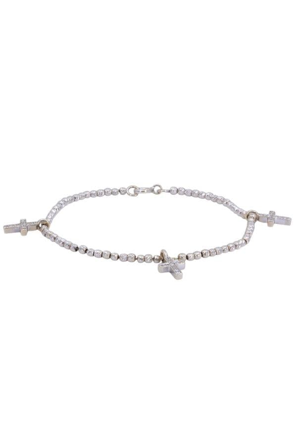 BRACELET CROIX DIAMANTÉES — vue 1