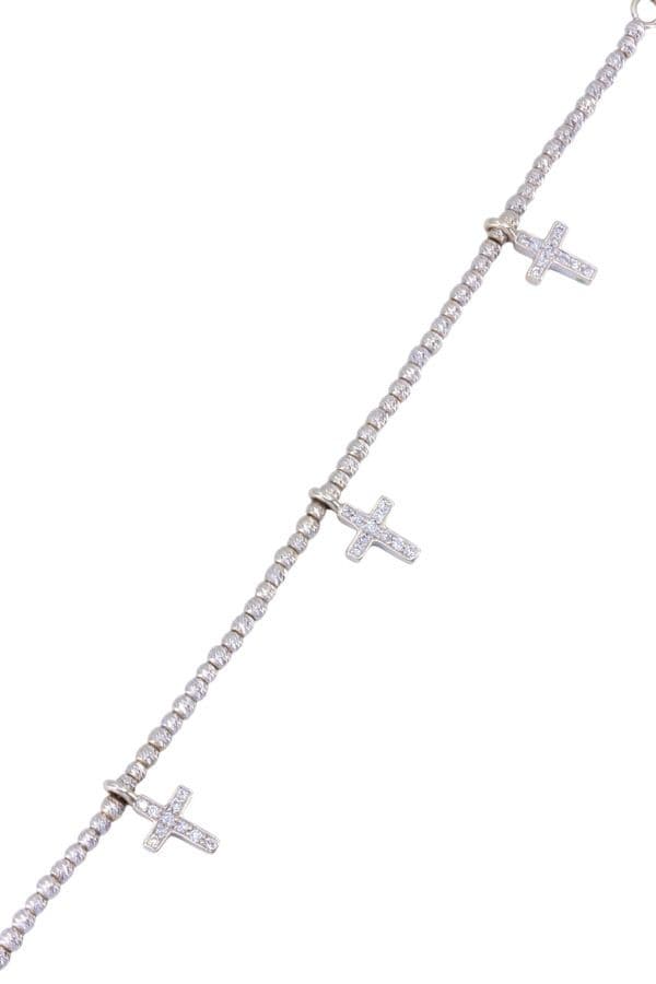 BRACELET CROIX DIAMANTÉES — vue 4