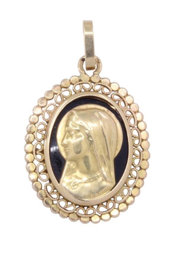 MÉDAILLE VIERGE SIGNÉE E.DROPSY — vue 1