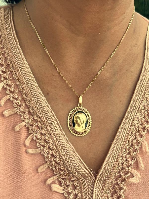 MÉDAILLE VIERGE SIGNÉE E.DROPSY — vue 2