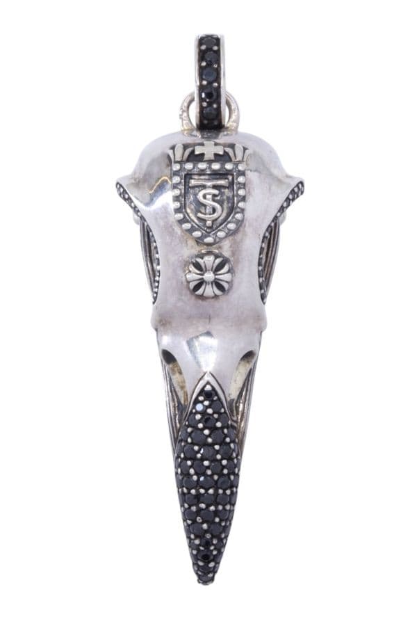 PENDENTIF T.SABO CRÂNE DE CORBEAU — vue 1