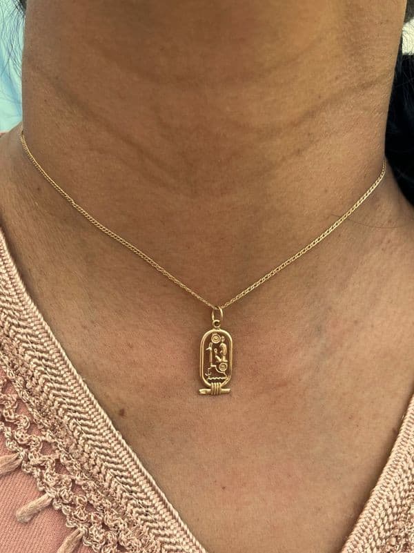 PENDENTIF CARTOUCHE ÉGYPTIEN — vue 2