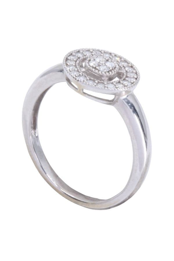 BAGUE MODERNE DIAMANTS — vue 4