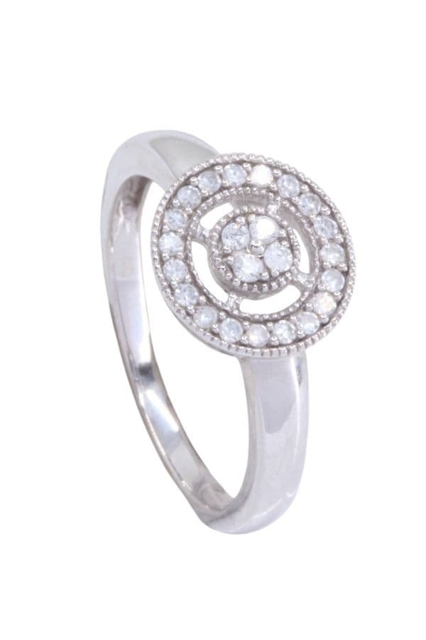 BAGUE MODERNE DIAMANTS — vue 5