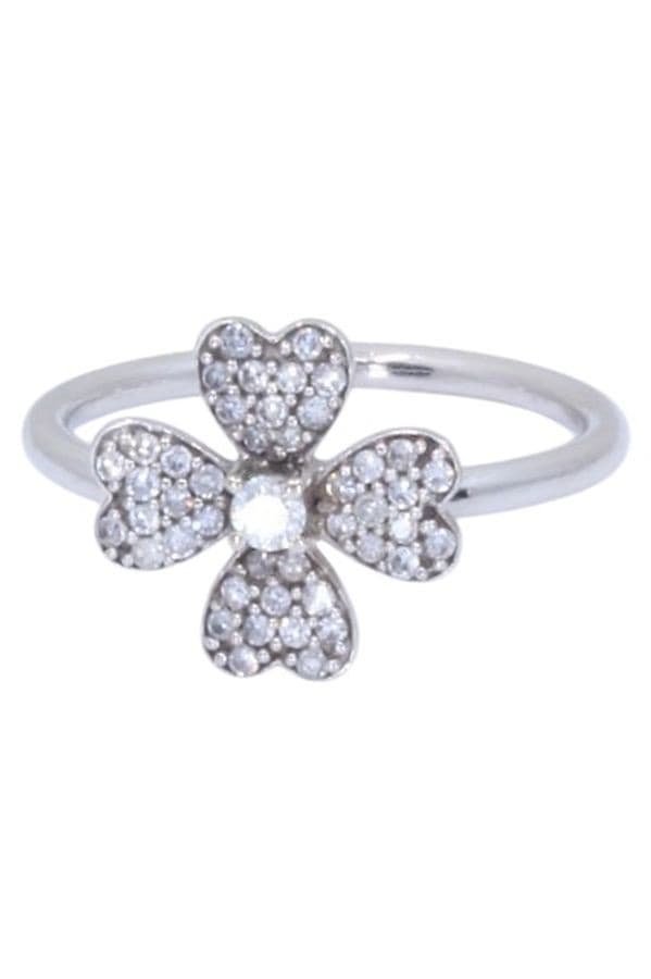 BAGUE TRÈFLE DIAMANTS — vue 6