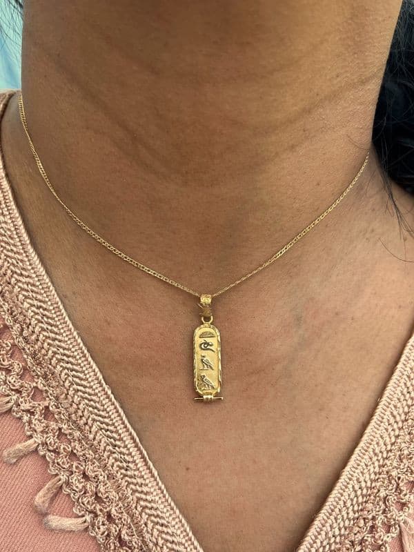 PENDENTIF CARTOUCHE ÉGYPTIEN — vue 2