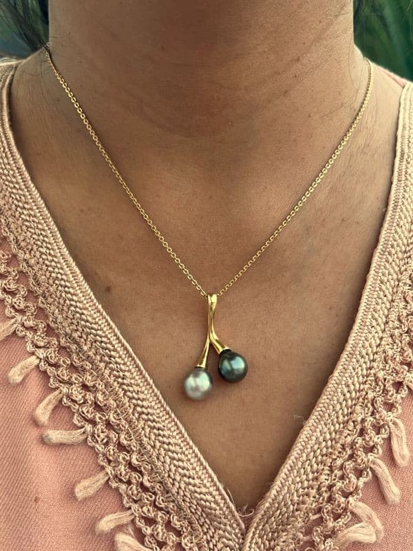 PENDENTIF PERLES DE TAHITI — vue 2