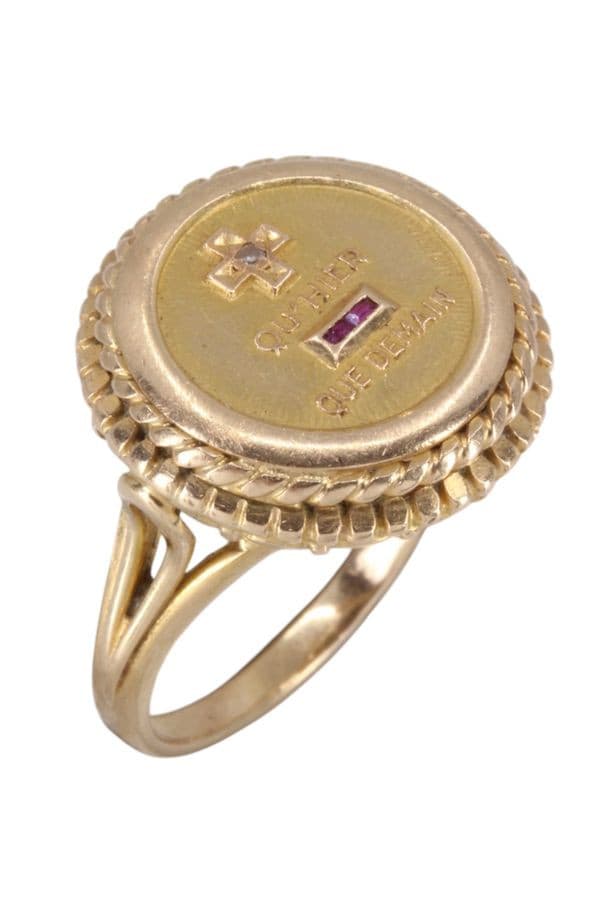 BAGUE AUGIS MÉDAILLE D'AMOUR — vue 3