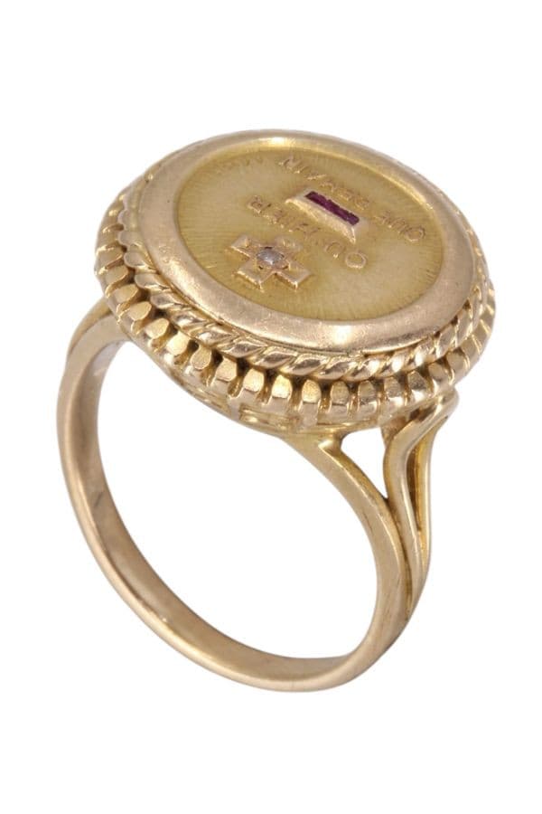 BAGUE AUGIS MÉDAILLE D'AMOUR — vue 4
