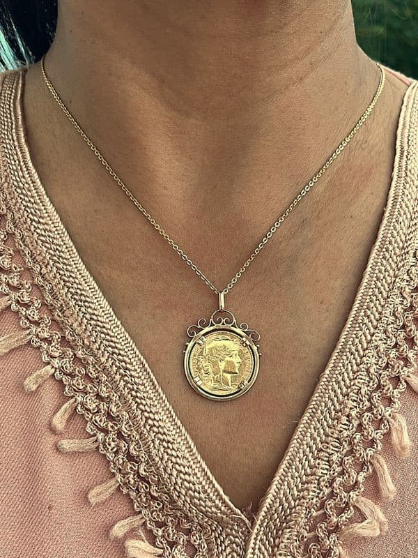 PENDENTIF 20 FRANCS MARIANNE — vue 2