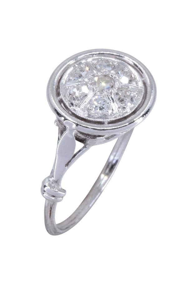 BAGUE ANCIENNE DIAMANTS — vue 3