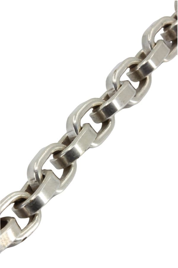 BRACELET MAILLE FORÇAT AVEC PAMPILLES — vue 2