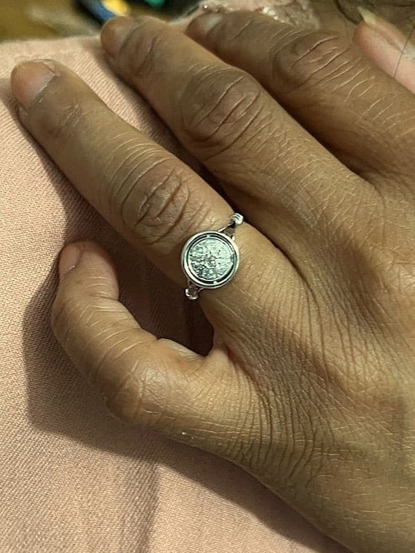 BAGUE ANCIENNE DIAMANTS — vue 2
