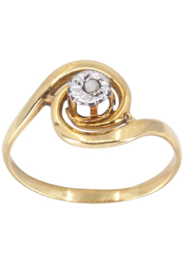 BAGUE TOURBILLON  DIAMANT — vue 1