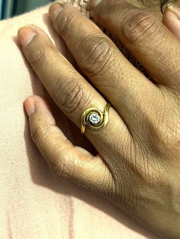 BAGUE TOURBILLON  DIAMANT — vue 2