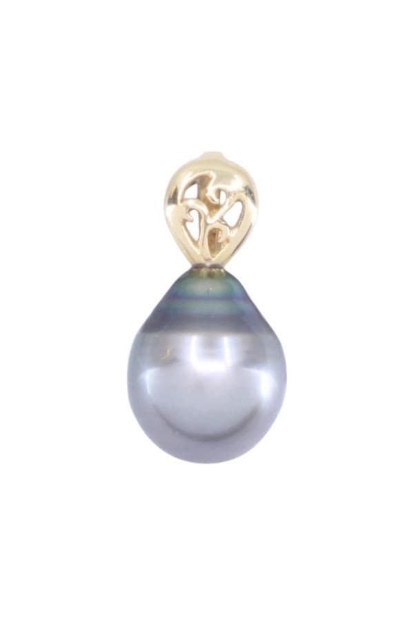 PENDENTIF PERLE NOIRE — vue 1