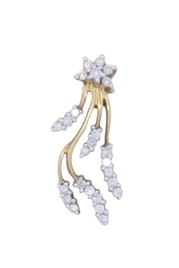 PENDENTIF MÉDUSE DIAMANTS — vue 1