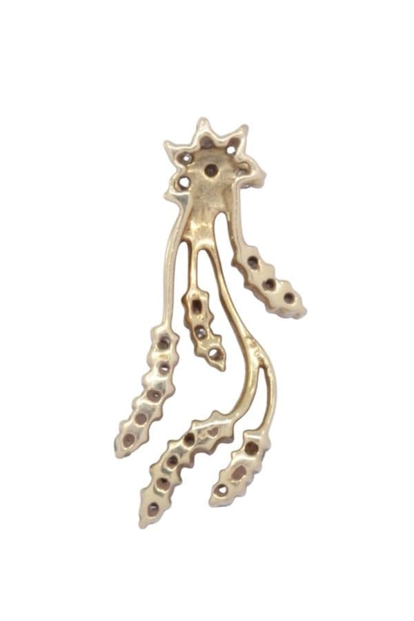 PENDENTIF MÉDUSE DIAMANTS — vue 3