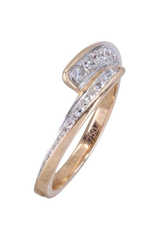 BAGUE GAREL ENVOL DIAMANTS — vue 3