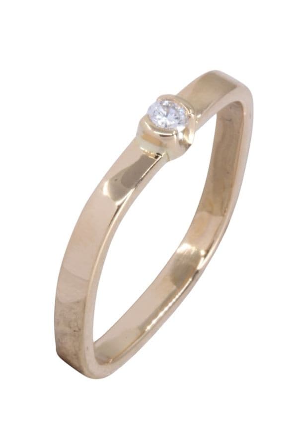 SOLITAIRE CARRÉ DIAMANT — vue 3