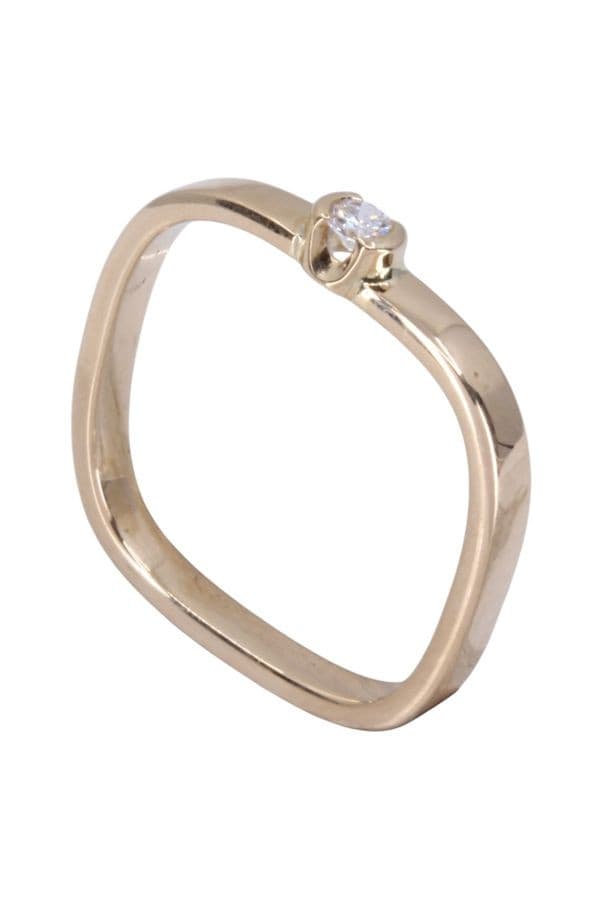 SOLITAIRE CARRÉ DIAMANT — vue 4