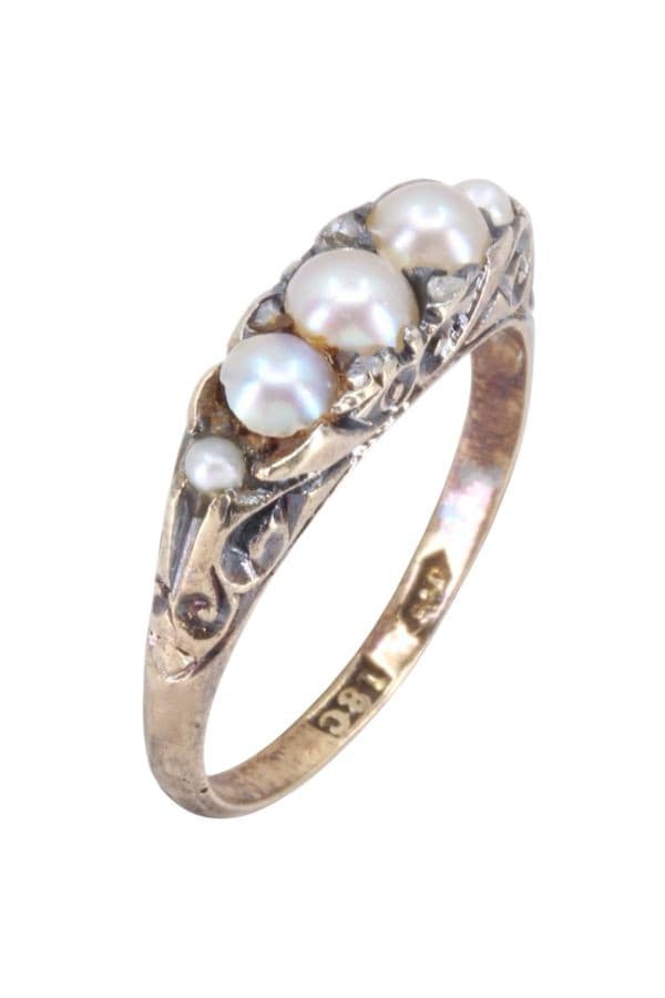 BAGUE JARRETIÈRE PERLES — vue 3