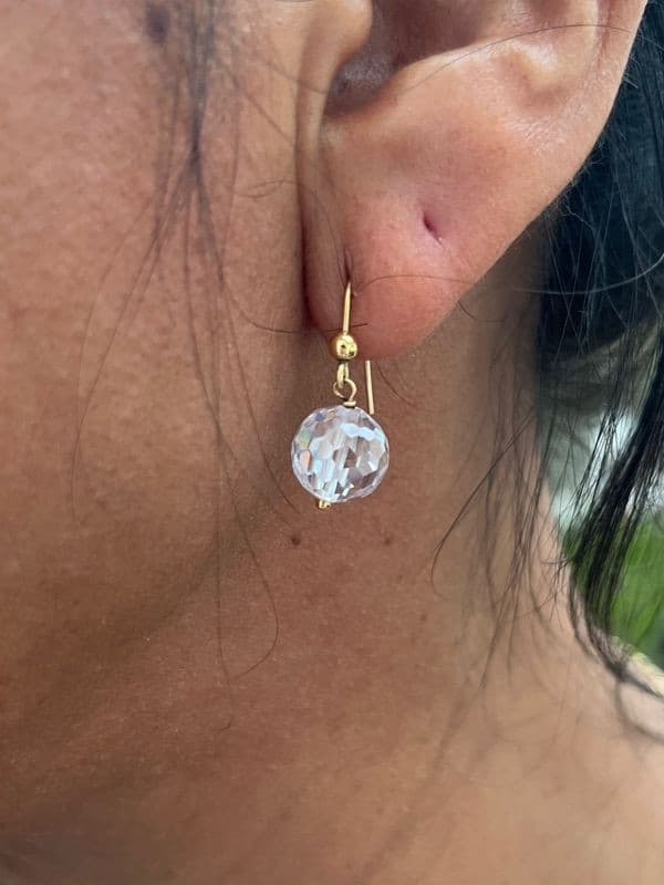 BOUCLES D'OREILLES CRISTAL — vue 2