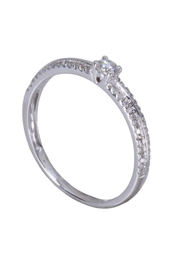 BAGUE MODERNE DIAMANTS — vue 4