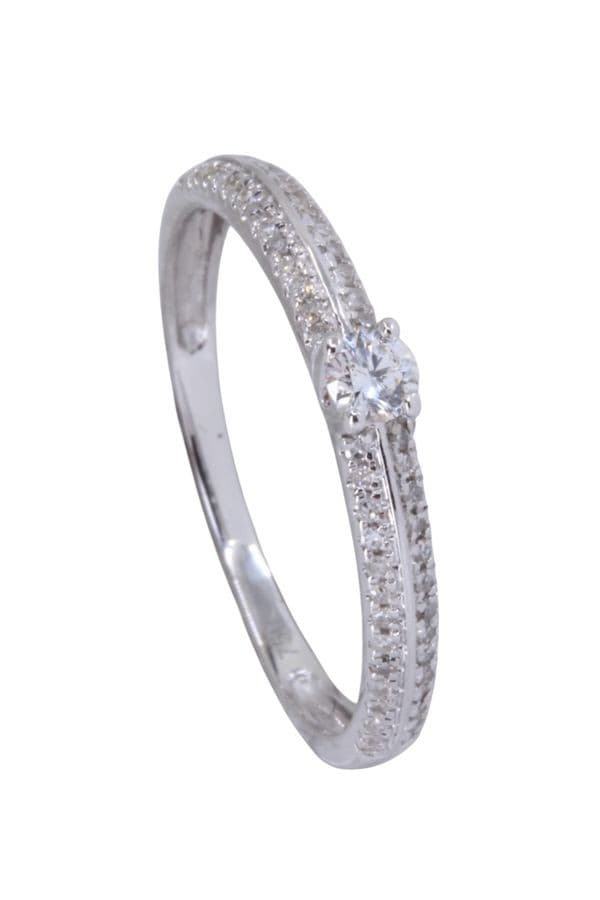 BAGUE MODERNE DIAMANTS — vue 5