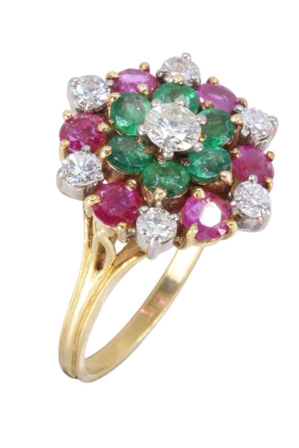 BAGUE TUTTI FRUTTI DIAMANTS — vue 3