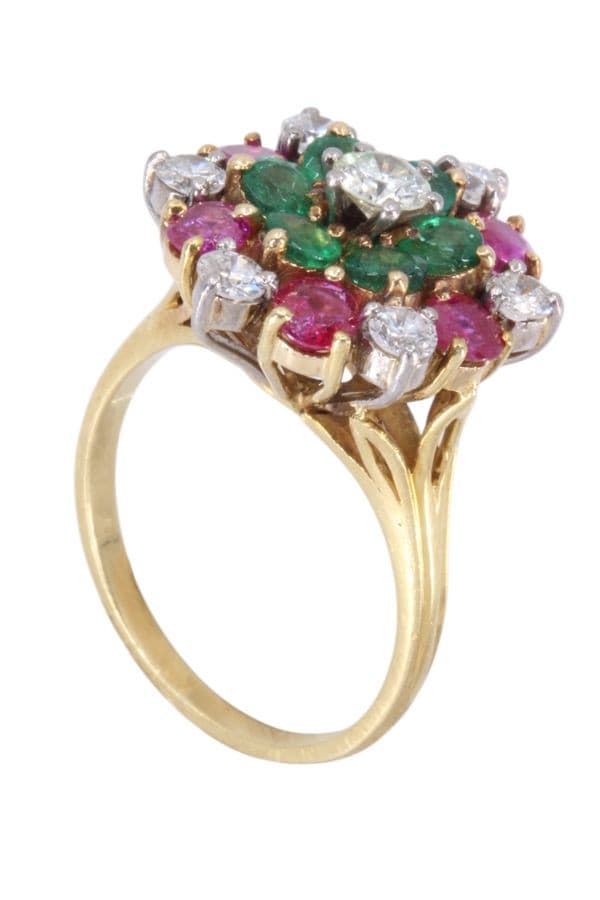 BAGUE TUTTI FRUTTI DIAMANTS — vue 4