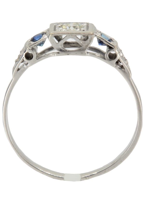BAGUE ART-DÉCO DIAMANTS — vue 5