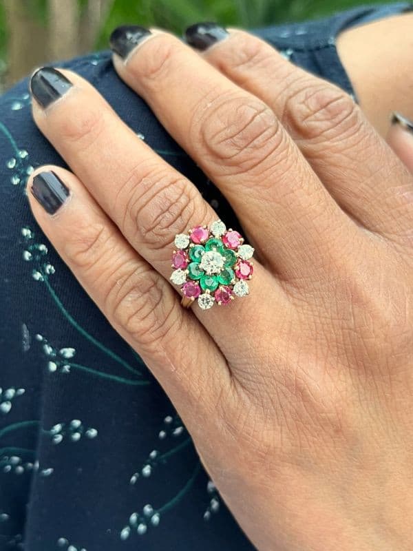BAGUE TUTTI FRUTTI DIAMANTS — vue 2