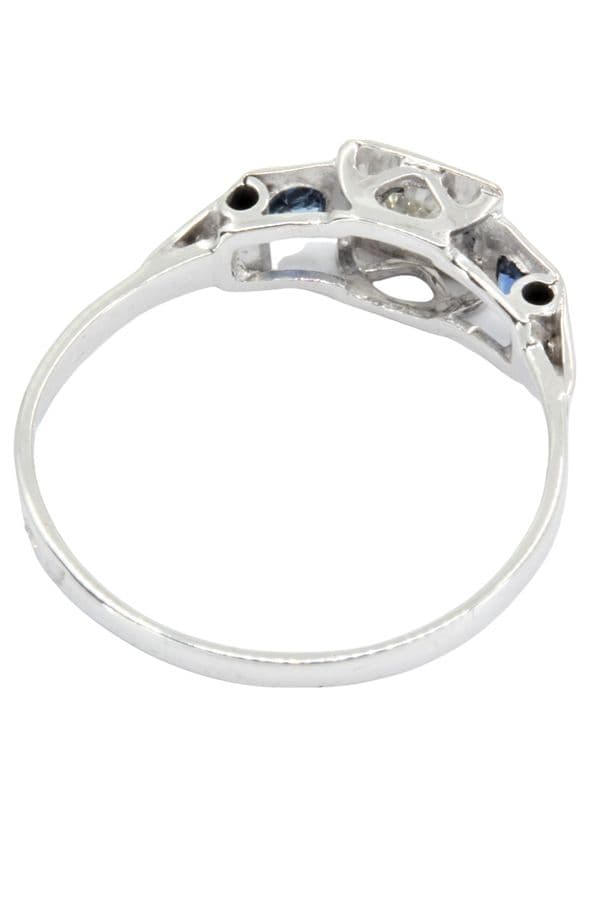 BAGUE ART-DÉCO DIAMANTS — vue 6