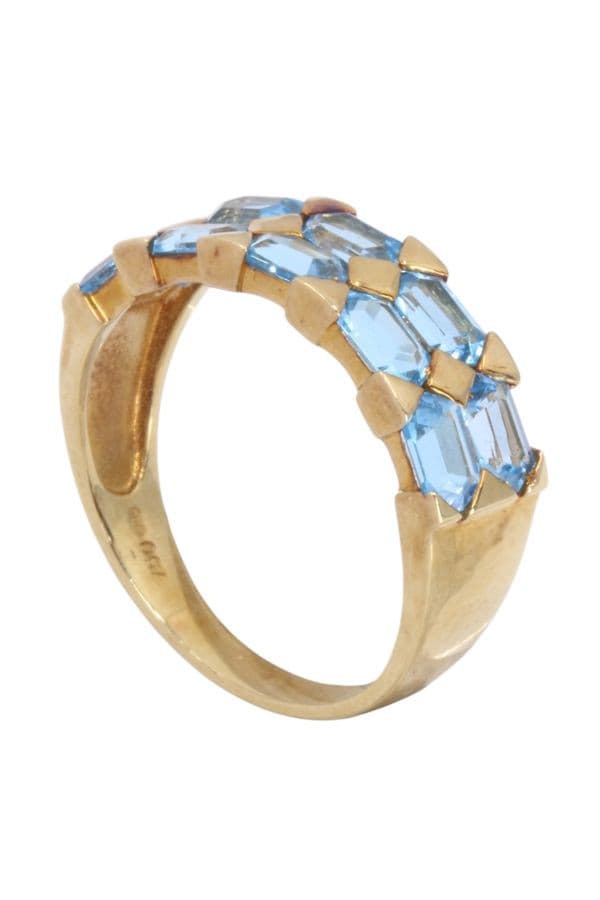 BAGUE MODERNE TOPAZES — vue 4