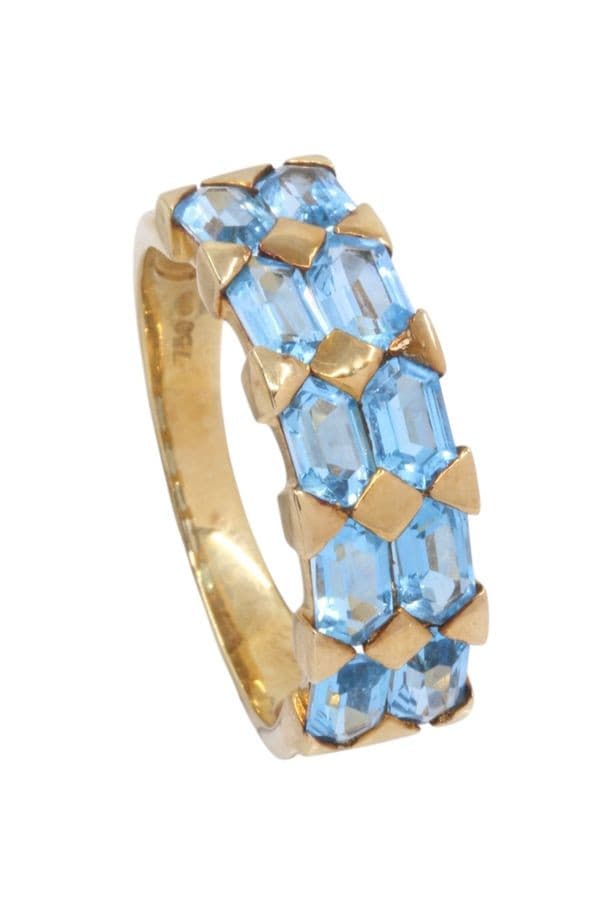 BAGUE MODERNE TOPAZES — vue 5