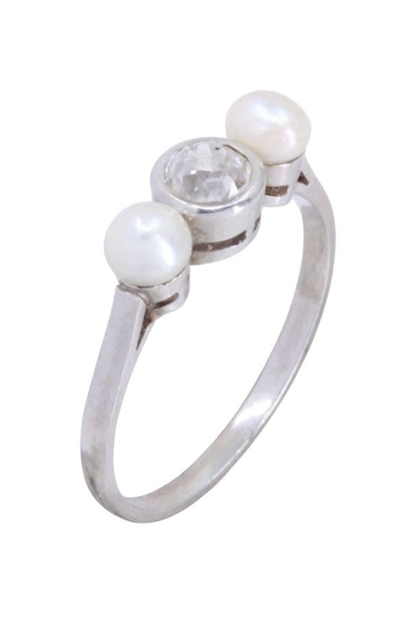 BAGUE ART-DÉCO DIAMANT — vue 3