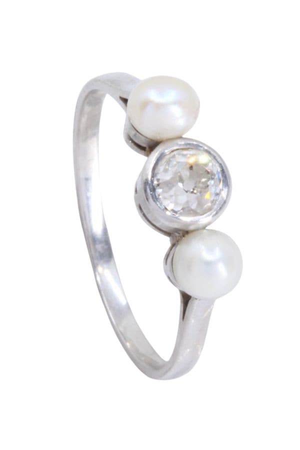 BAGUE ART-DÉCO DIAMANT — vue 5